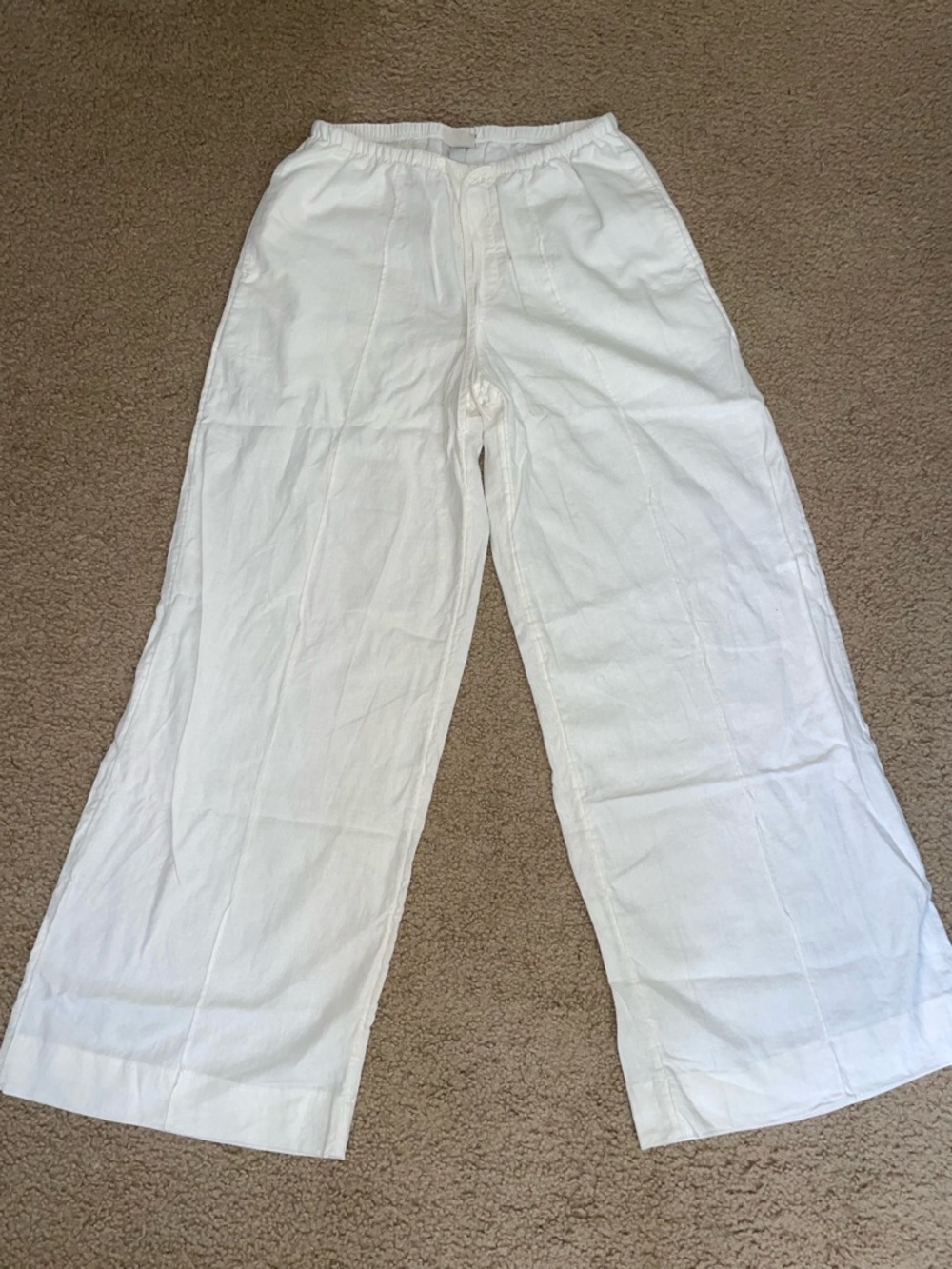 a new day White Elastic-Waist Pants